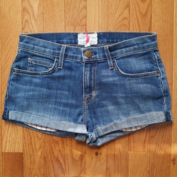 Current/Elliott Pants - Current/Elliot The Girlfriend Short Denim Jeans 24